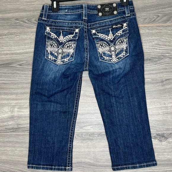 Miss Me Cuffed Capri Girls size 16 - Picture 3 of 8